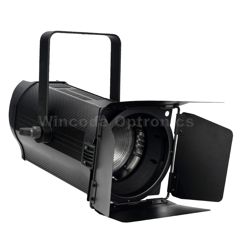 Luz Fresnel LED bicolor de 200 W para estúdio de transmissão ao vivo